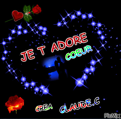 JE T ADORE - Безплатен анимиран GIF