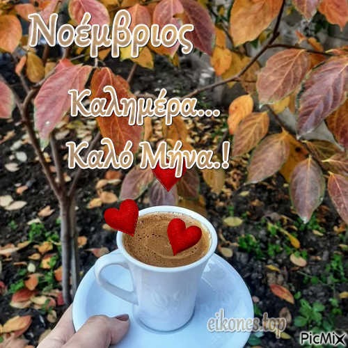 Νοέμβριος-καλημέρα- Καλό Μήνα.! - nemokama png