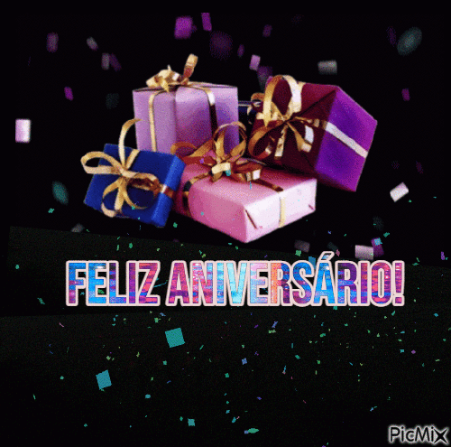 Feliz Aniversário 🎂🎁 - Бесплатный анимированный гифка