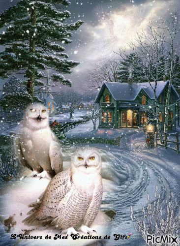 paysage hiver - Bezmaksas animēts GIF