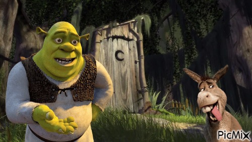 Shrek Toilet Donkey - ingyenes png