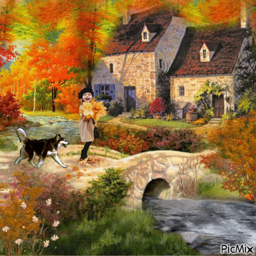 L'automne - Darmowy animowany GIF