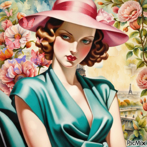 vintage in spring - Free animated GIF
