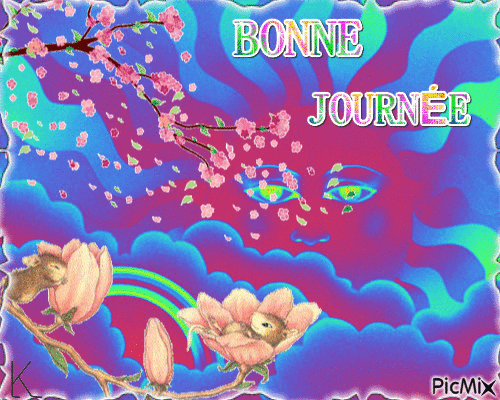 BONNE JOURNÉE - Darmowy animowany GIF