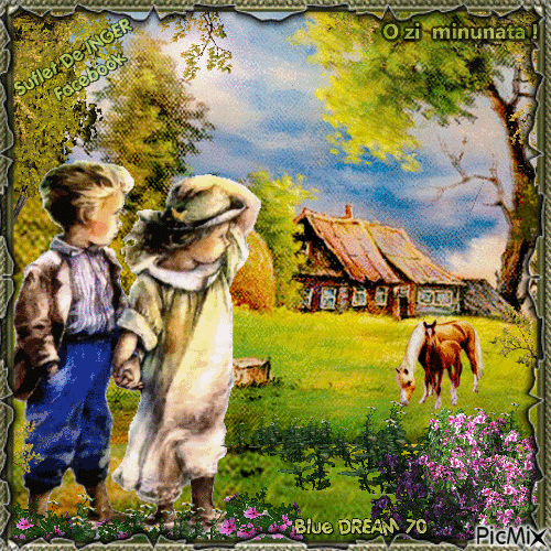 Rural landscape - Ingyenes animált GIF