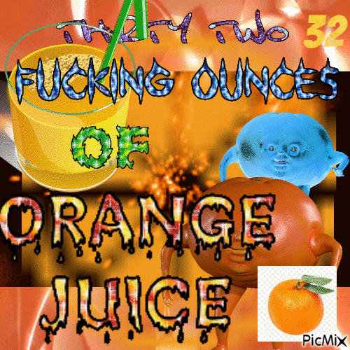 orange juice - Gratis geanimeerde GIF