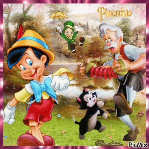Pinocchio. - Бесплатный анимированный гифка
