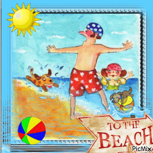 BEACH - Бесплатный анимированный гифка