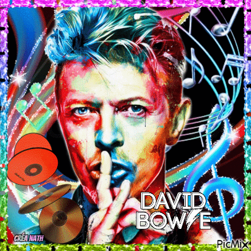 David Bowie - Бесплатный анимированный гифка