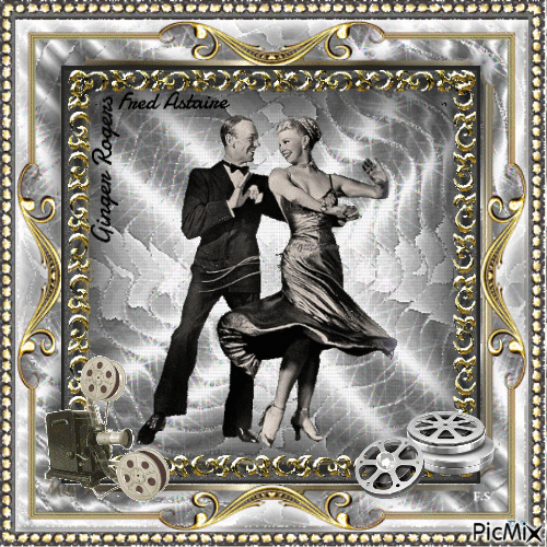 Ginger Rogers & Fred Astaire - GIF animado grátis