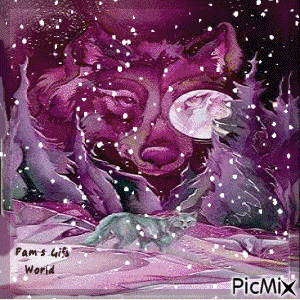 Wolf Moon - GIF animado gratis