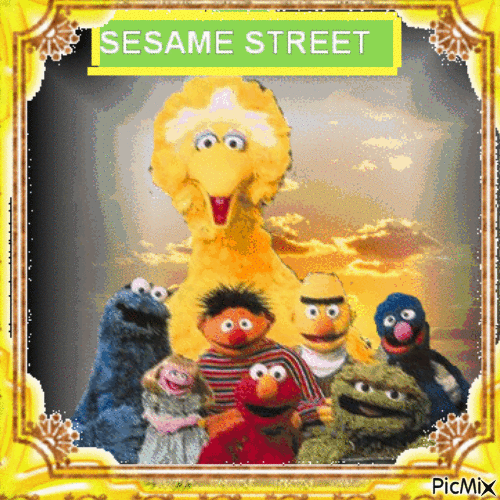 Sesame Street - GIF animado grátis