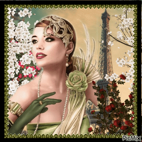 Pariser Träume - Vintage - Ilmainen animoitu GIF