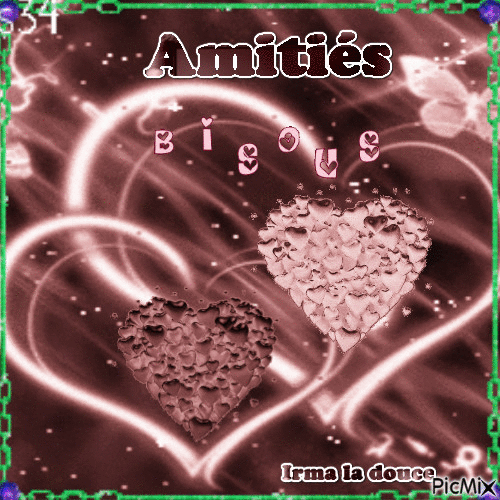 Amitiés - Бесплатный анимированный гифка