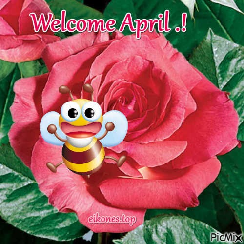 Welcome April - png gratis
