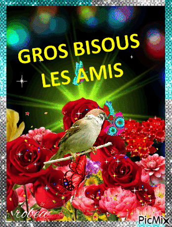 Gros bisous les amis - Free animated GIF