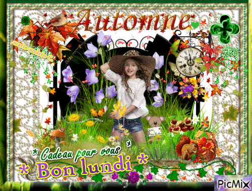 * L'automne & Bon lundi * - Ücretsiz animasyonlu GIF