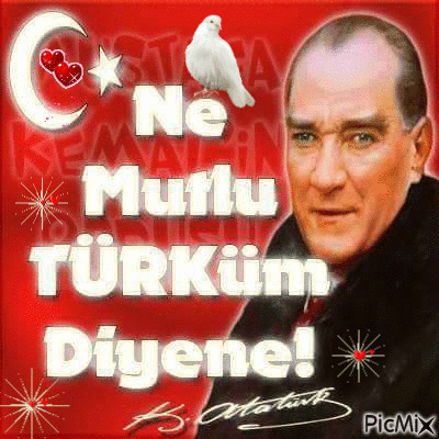 cumhuriyet bayramı kutlu olsun - Бесплатный анимированный гифка