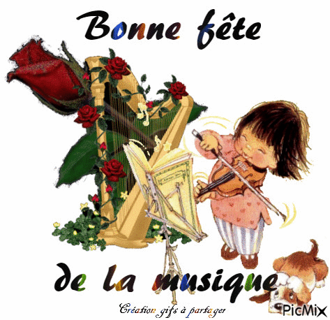 Bonne fête de la musique - Бесплатни анимирани ГИФ