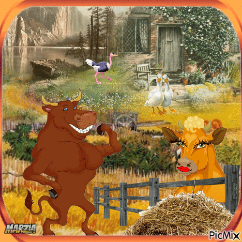 marzia - la fattoria - GIF animate gratis