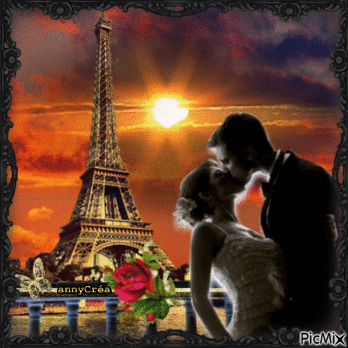 Paris city of love - Zdarma animovaný GIF