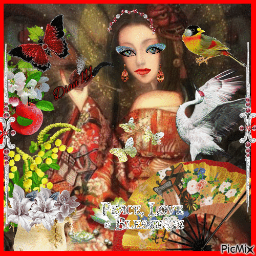 An Oriental Woman - Безплатен анимиран GIF