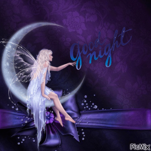 Good Night Fairy - GIF animé gratuit