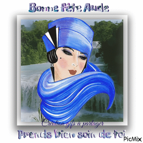 Bonne fête Aude - Бесплатный анимированный гифка
