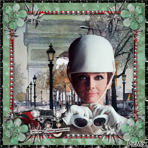 Audrey Hepburn, Actrice Britannique - Gratis geanimeerde GIF