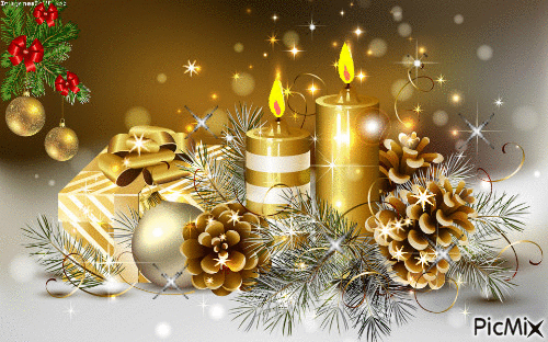 velas navideñas - Ingyenes animált GIF