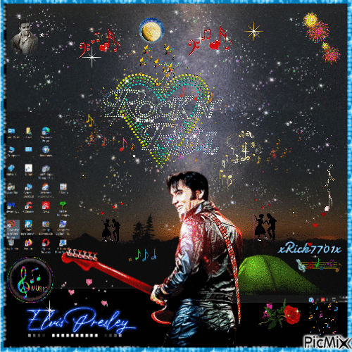 My Decorated Desktop   Feb 15th,2022  by xRick7701x - Free animated GIF