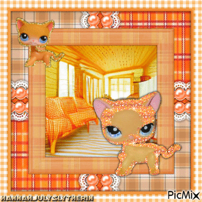 ♥♪♥LPS Orange Kitty♥♪♥ - Zdarma animovaný GIF