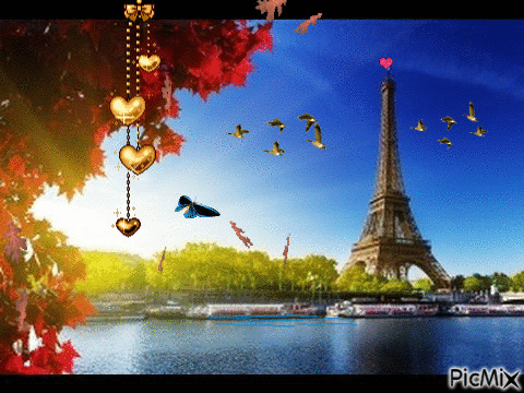 God Bless Paris - Darmowy animowany GIF