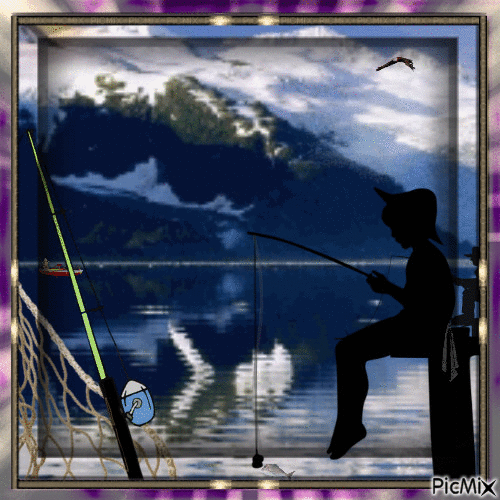 Pesca de invierno - 免费动画 GIF