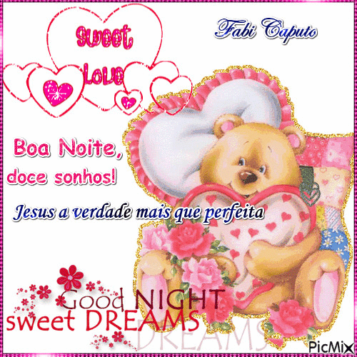 Boa Noite, doces sonhos - Бесплатный анимированный гифка