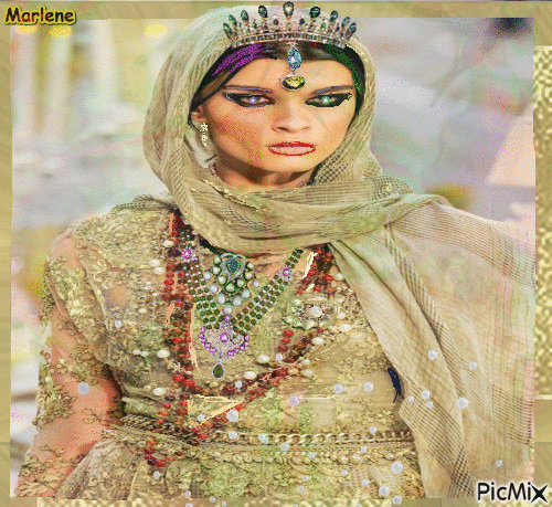 Portrait Woman Colors Deco Glitter Fashion Glamour - Ingyenes animált GIF