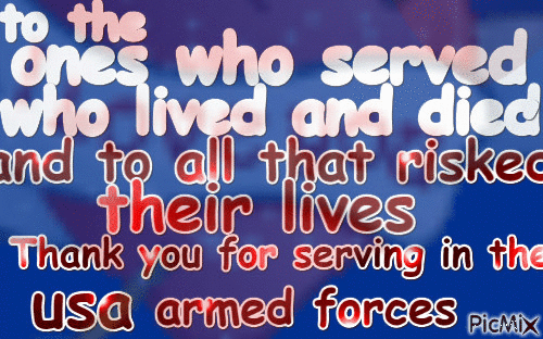 To all american veterans - Бесплатный анимированный гифка