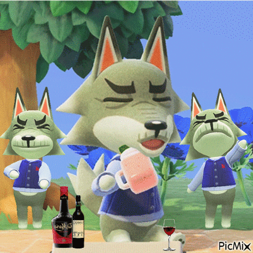 Dobie - Animal Crossing - Безплатен анимиран GIF