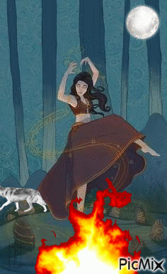 Bailando al fuego - Free animated GIF