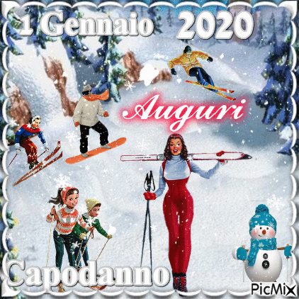 Buon 2020 Capodanno - Δωρεάν κινούμενο GIF
