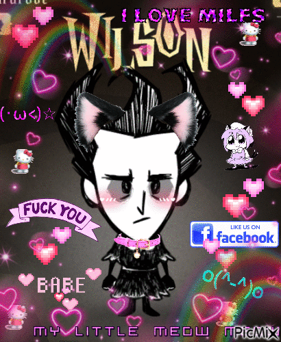 WILSON DONT STARVE CATBOY MILF. - Free animated GIF