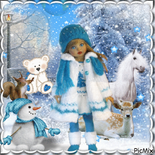 poupée hiver - Ingyenes animált GIF