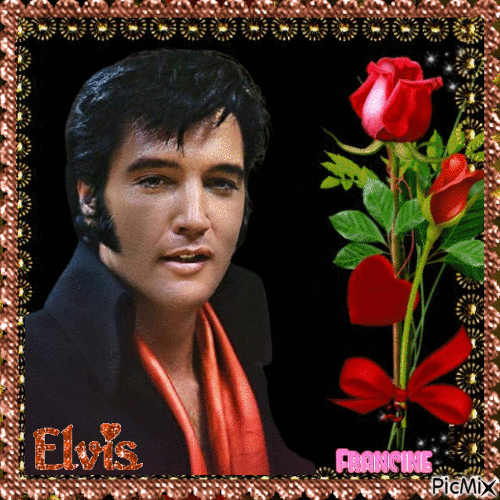 Mon idole Elvis  Presley 💖💖💖 - GIF animé gratuit