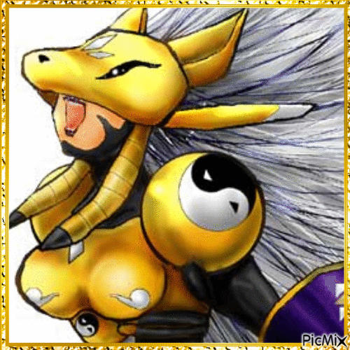 Renamon - Digimon - 免费动画 GIF