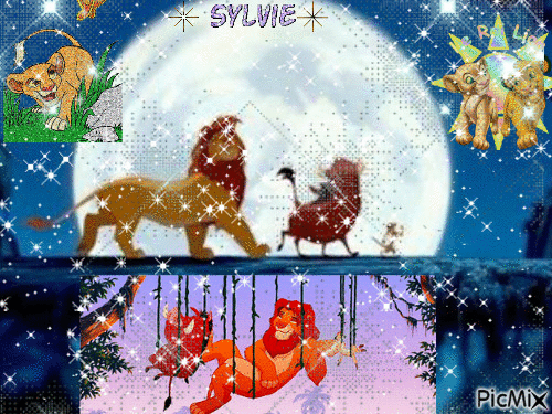 le roi lion ma création a partager sylvie - Zdarma animovaný GIF