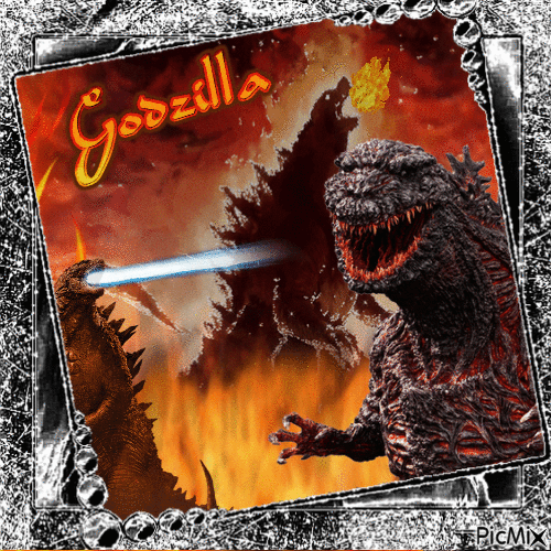 Godzilla - GIF animado grátis