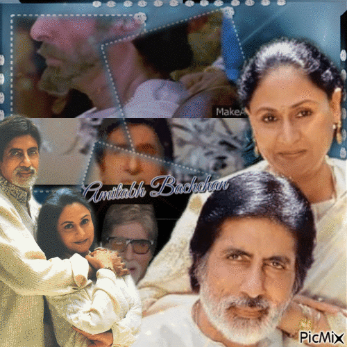 Bollywood Legende Amitabh Bachchan - Бесплатный анимированный гифка