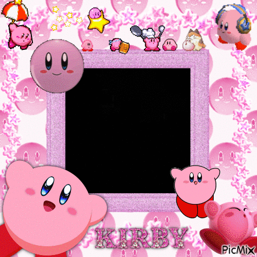 Kirby (Background Warning: Strobelights) - Besplatni animirani GIF