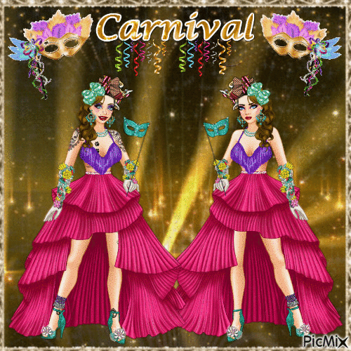 carnival sisters - GIF เคลื่อนไหวฟรี