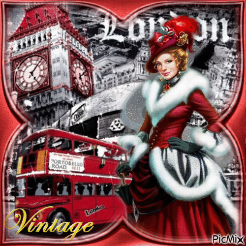 Vintage London - Gratis animerad GIF